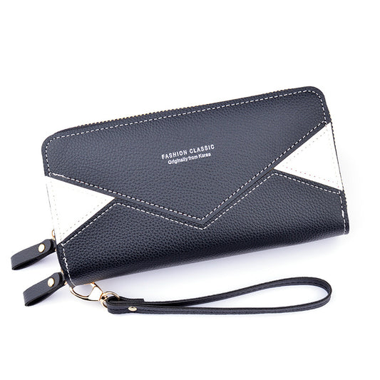 Double zipper wallet women's long clutch bag QRJ-72