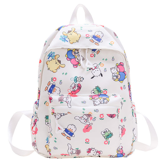 2024 Spring New Children's Bag Cartoon Pattern Oxford Cloth Backpack QRJ-41