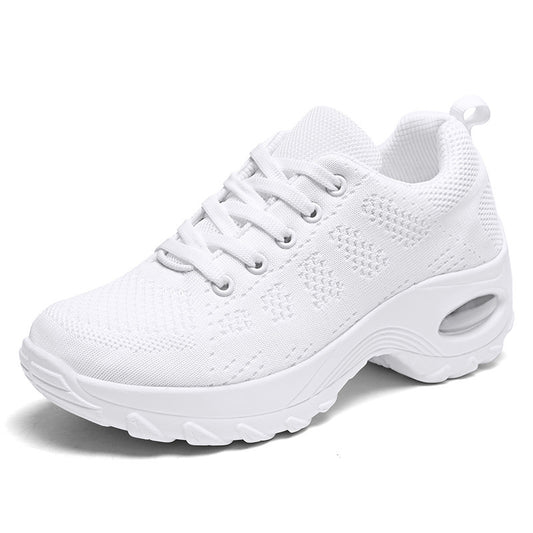 Mesh women's shoes spring new breathable trendy thick-soled sports shoes foreign trade white shoes XSM-20