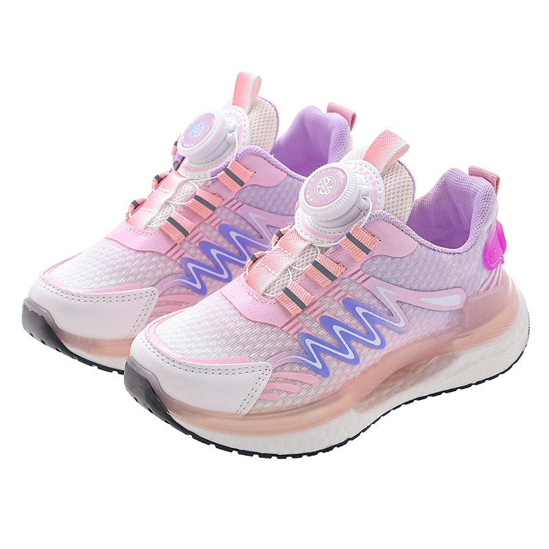 Children's sports shoes spring and autumn breathable mesh running shoes DSX-116