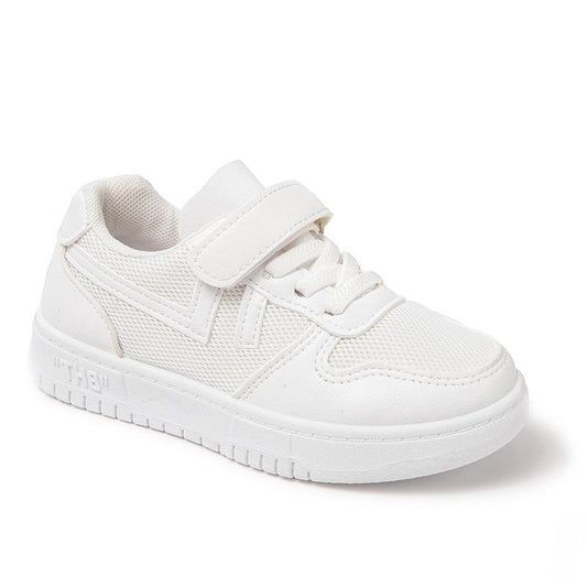 Children's white shoes 2023 spring and autumn new mesh big boy girl breathable sneakers DSX-193