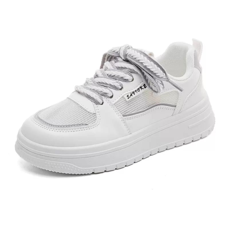 Summer breathable white shoes for women 2024 new thick-soled casual sports sneakers GZS-254